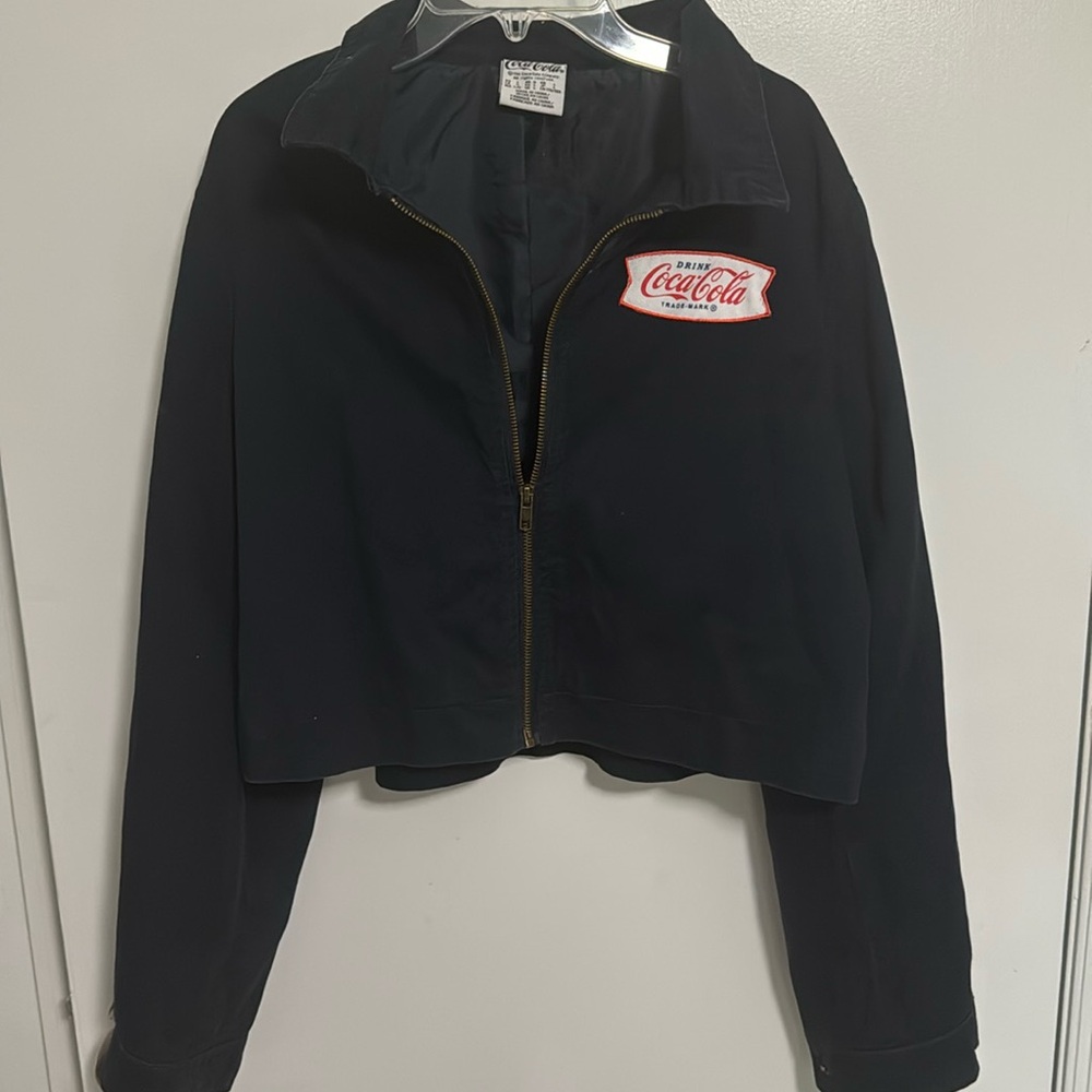 Coca-Cola company jacket crop top style